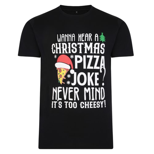 Bigdude XMas T-Shirt Pizzawitz Schwarz