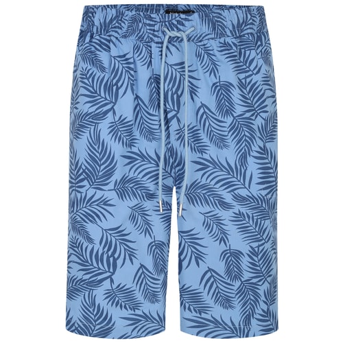 Bigdude Baumwollshorts mit Blumendruck Blau