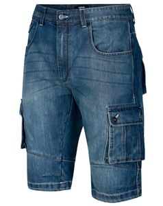 Bigdude Cargo-Denim-Shorts, Dunkelwaschung