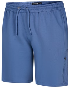 Bigdude Fleece-Shorts mit Seiteneinsatz, Staubblau