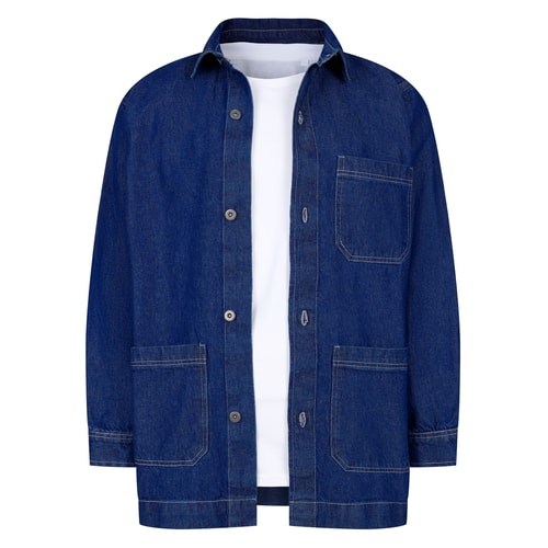 Bigdude Denim Shacket Mid Wash