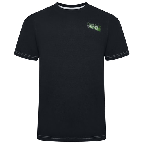 KAM Reverse Print Copenhagen Print T-Shirt Schwarz