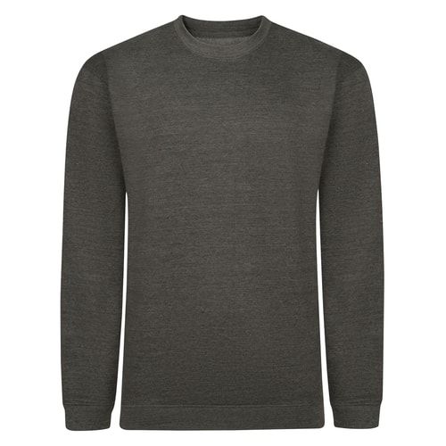 Bigdude Essentials Pullover Grau Tall Fit 