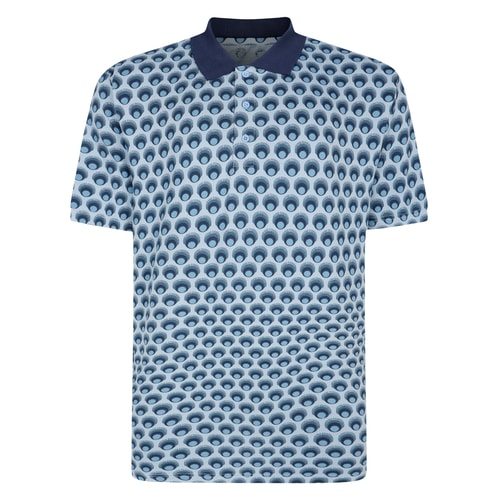 Bigdude AOP Polo 3 Blau