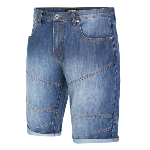 Bigdude Denim-Shorts in 3/4-Länge, mittlere Waschung