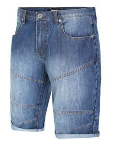 Bigdude Denim-Shorts in 3/4-Länge, mittlere Waschung