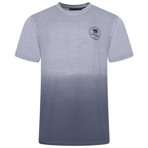 KAM Deep Dye California Print T-Shirt Indigo
