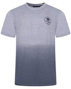 KAM Deep Dye California Print T-Shirt Indigo
