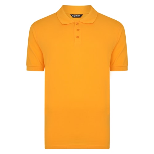 Bigdude klassisches Poloshirt Orange Tall Fit 
