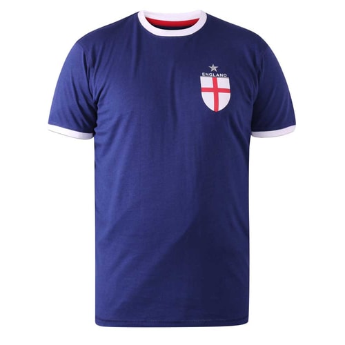 D555 Barrow England T-Shirt mit Fußballaufdruck Königsblau