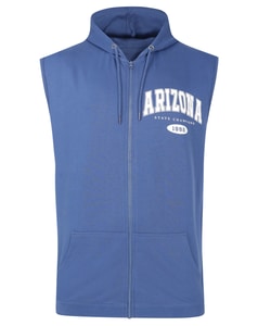 Bigdude Arizona Ärmelloser Loopback-Hoodie Dunkelblau