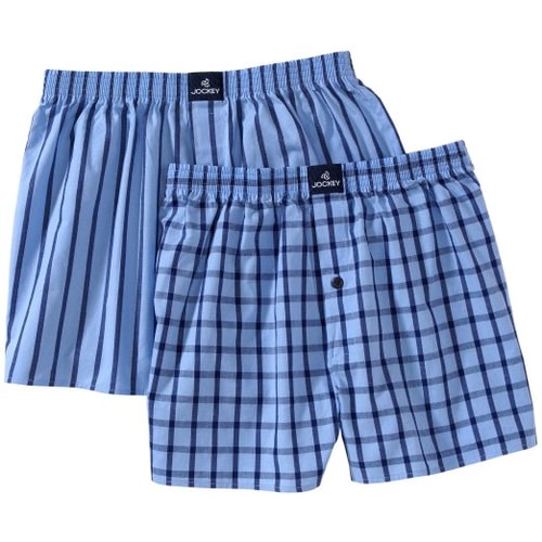 Jockey 2 Pack Boxer Shorts - Ice Blue