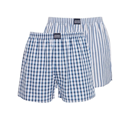 Jockey 2 Pack Boxer Shorts - Navy