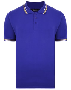 Bigdude Designer Poloshirt Kobaltblau 