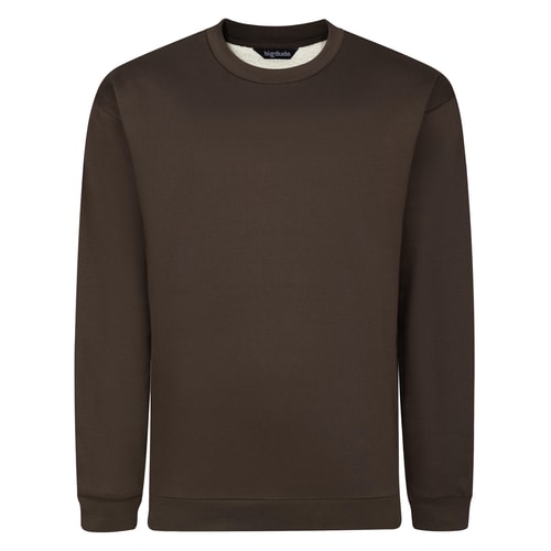 Bigdude Thermopullover mit Futter, Braun