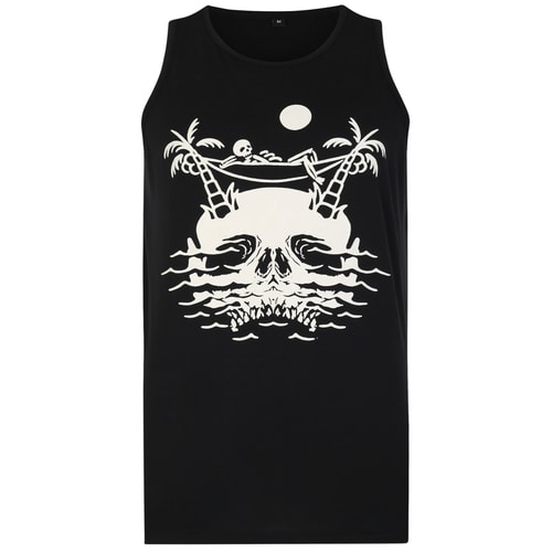Bigdude Skull Island Print Weste Schwarz