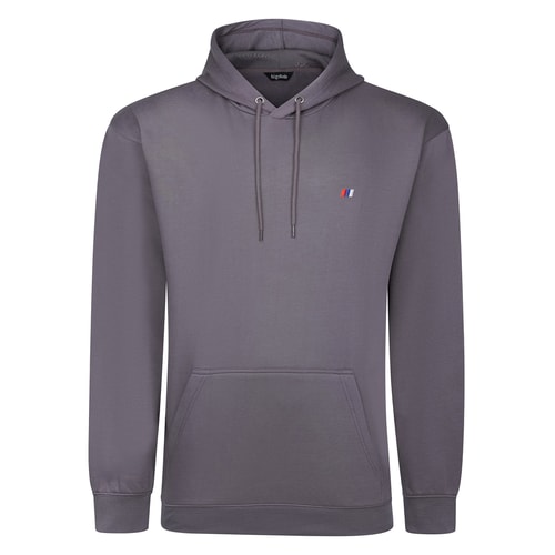 Bigdude Schlichter Hoodie mit Logo-Stein