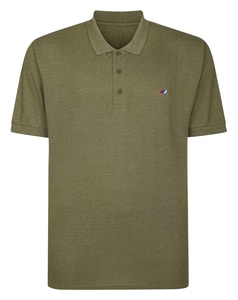 Bigdude Marl Poloshirt Grün Größe L