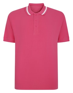 Bigdude – Poloshirt mit Stehkragen, Magenta
