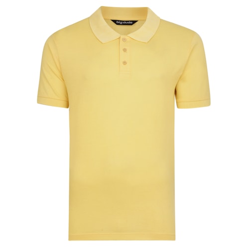 Bigdude klassisches Poloshirt Gelb