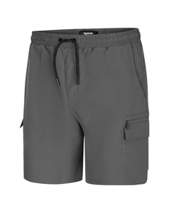 Bigdude Tech Cargo-Shorts mit vollständig elastischem Bund, Anthrazit