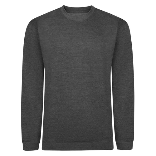 Bigdude Essentials Pullover Grau Tall Fit 