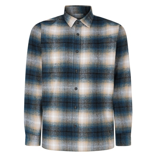 Bigdude Heavy Flannel Overshirt Türkis