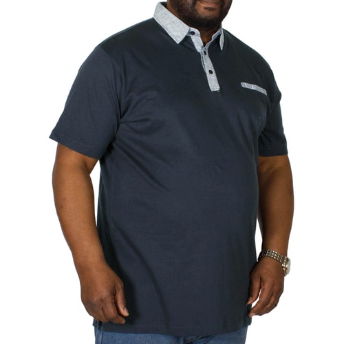 Bigdude Jersey Poloshirt Marineblau 