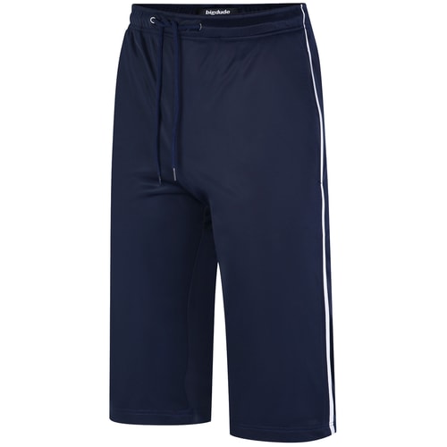 Bigdude verkürzte Trikot-Jogginghose, Marineblau