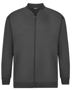Bigdude Zip Thru Baseballjacke Anthrazit