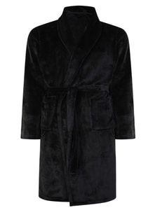 Bigdude Fleece Morgenmantel Schwarz