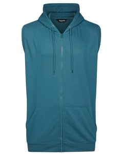 Bigdude Loop Back Ärmelloser Hoodie Petrol