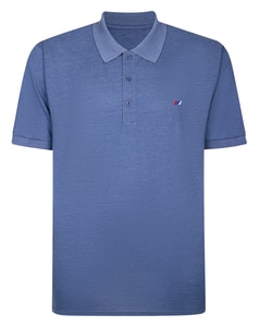 Bigdude Marl Poloshirt Dunkelblau