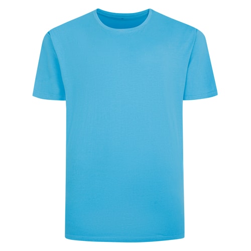 Bigdude Einfarbiges T-Shirt Blau Größe L