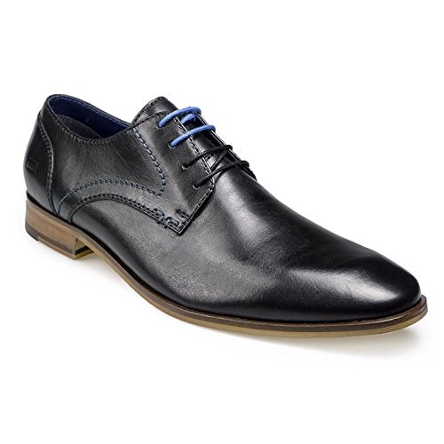 POD schwarze Lederschuhe Boston 