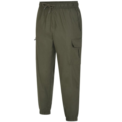Bigdude Aktive Cargohose mit elastischer Taille Khaki