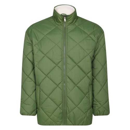 Bigdude Steppjacke mit Reißverschluss, Olivgrün