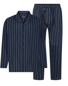 Bigdude Baumwollpyjama, traditionell, Marineblau