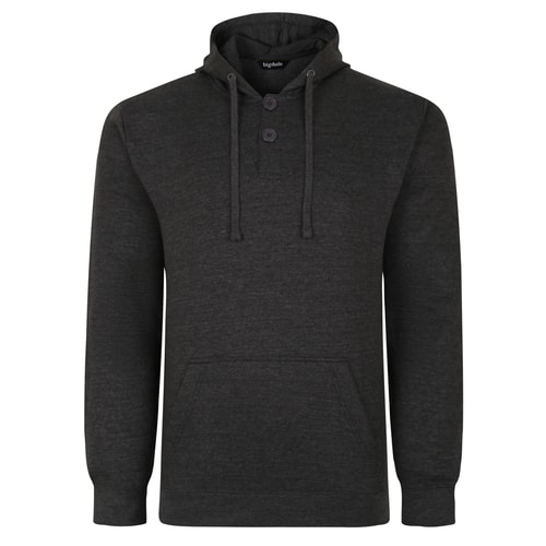 Bigdude Buttoned Pullover Hoody Anthrazit