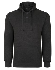 Bigdude Buttoned Pullover Hoody Anthrazit