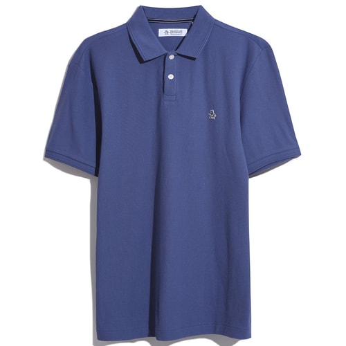 Original Penguin S/S Daddy 3 Poloshirt Blau Indigo