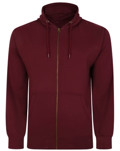 Bigdude Original Full Zip Hoody Burgund