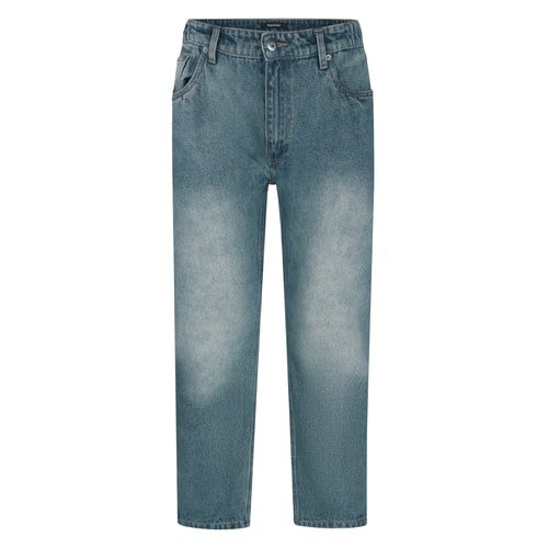 Bigdude Jeans mit starkem Gummizugbund, mittlere Waschung