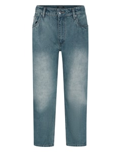 Bigdude Jeans mit starkem Gummizugbund, mittlere Waschung