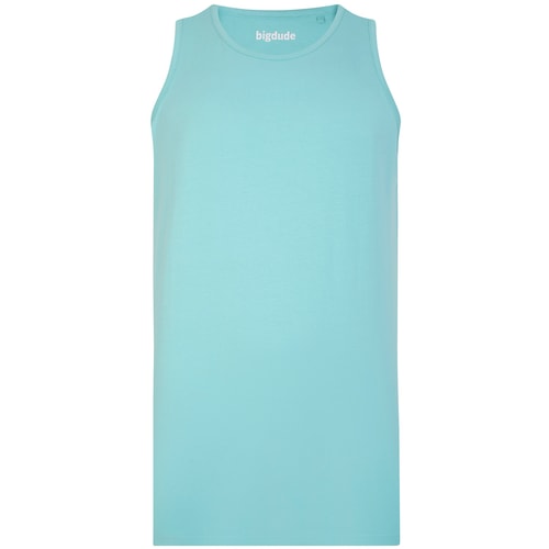 Bigdude einfarbiges Tanktop Türkis