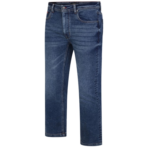 Bigdude Stretch-Denim-Jeans in dunkler Waschung