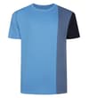 Vertical Colour Block TShirt Hellblau