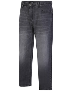 Bigdude Non Stretch Loose Fit Jeans Schwarze Waschung