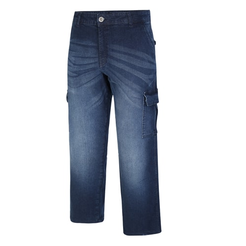 Bigdude Stretch-Cargo-Jeans Dunkelindigo
