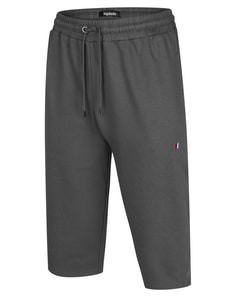Bigdude 3/4-Jogginghose mit Logo, Anthrazit